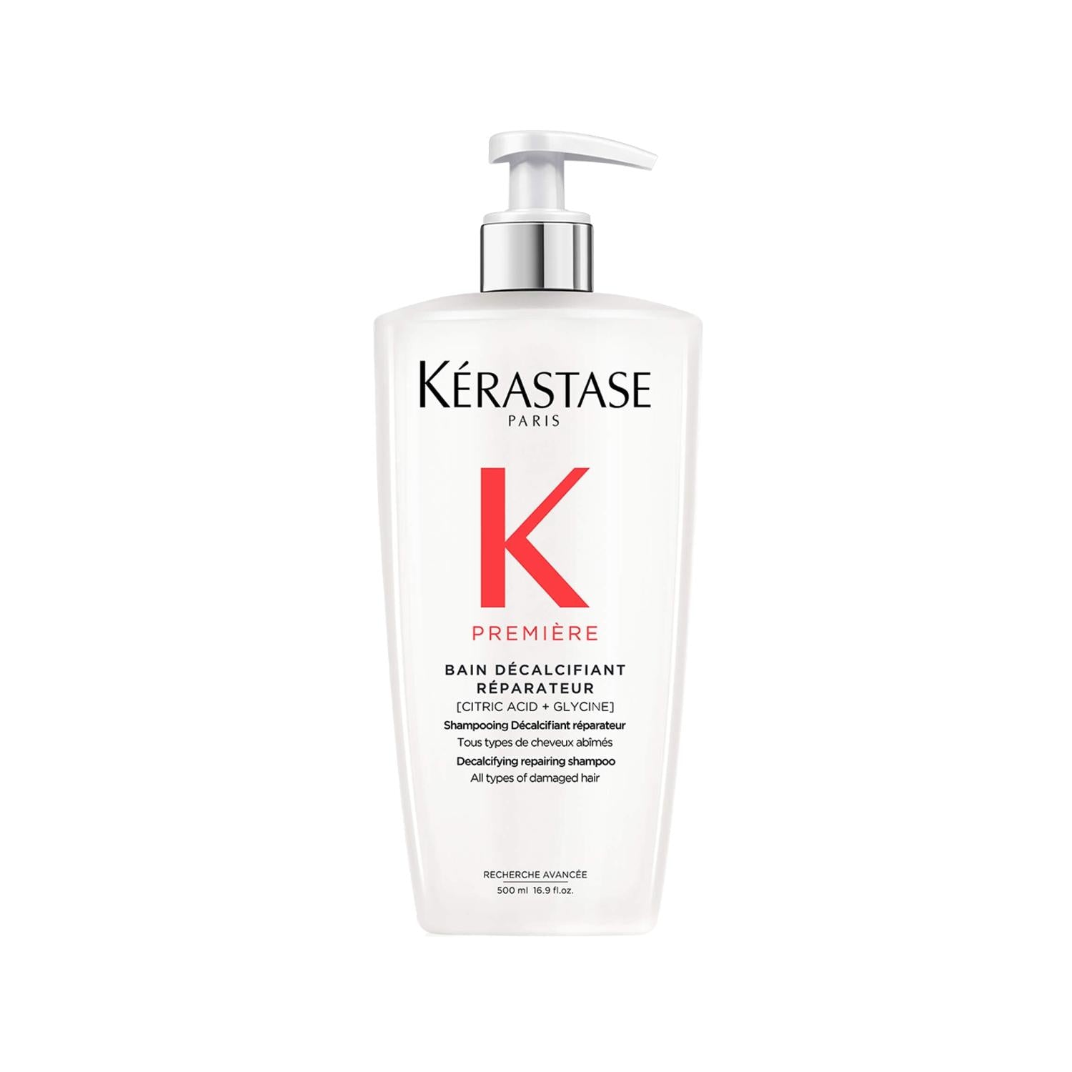 Kerastase Premiere Bain Decalcifiant Reparateur Shampoo for Damaged Hair - 500ml Luxury Repairing Treatment Kerastase Premiere Shampoo for Damaged Hair - Repair & Nourish Kerastase Premiere Shampoo, Repairing Shampoo for Damaged Hair, Decalcifying Shampoo, Luxury Hair Care Products, Hair Repair Treatment, Damaged Hair Care, Sulfate-Free Shampoo, Gentle Cleansing Shampoo, Hair Nourishment, Hair Repair, Premium Hair Care