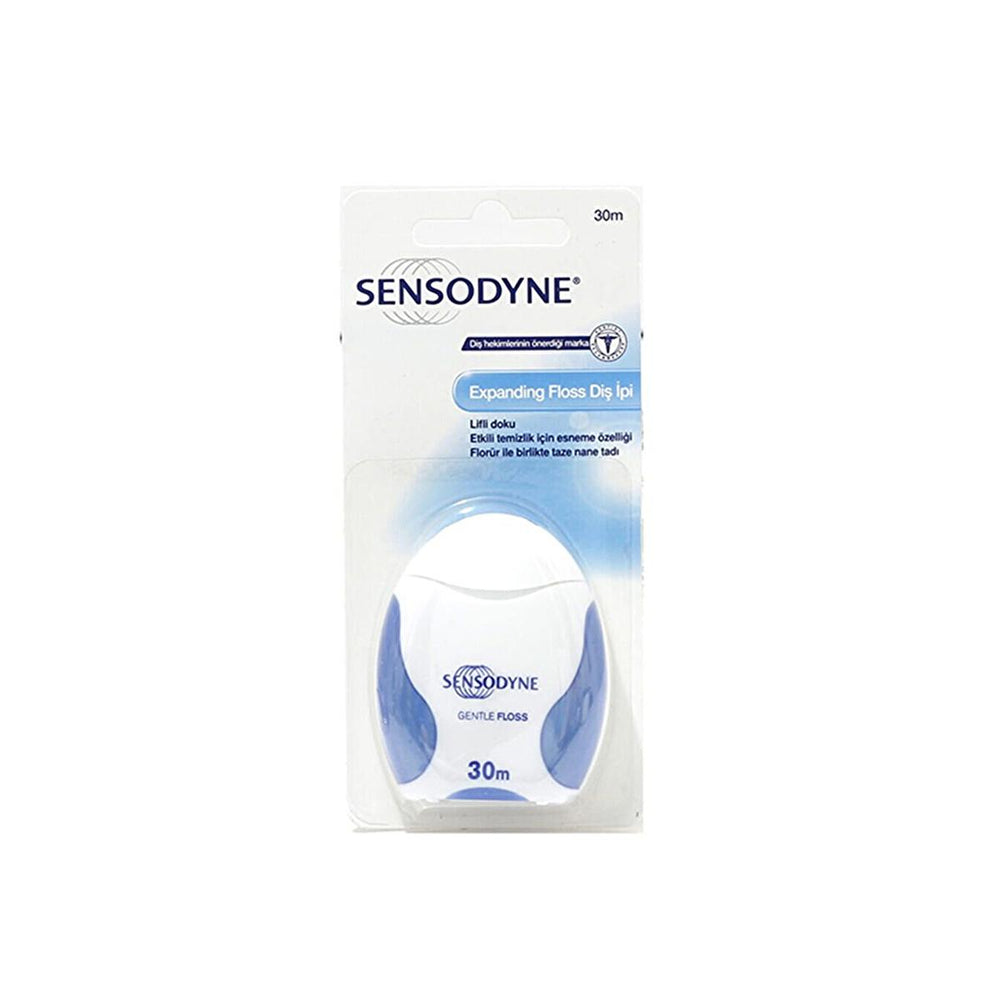 Sensodyne Gentle Floss - Mint Flavored Dental Floss for Sensitive Teeth - 30m - Toothpaste
