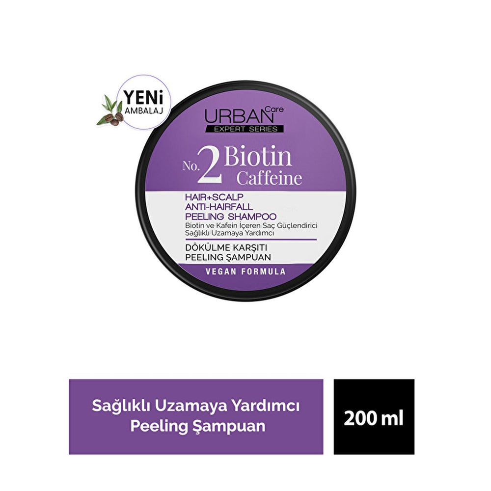 Urban Care Expert Serisi Anti-Hair Loss Peeling Shampoo with Biotin & Caffeine - 200ml, Natural Hair Care - view 4
