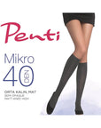 Penti Micro 40 Denier Trouser Socks in Black Standard Size