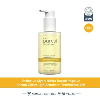 The Purest Solutions Exfoliating Salicylic Acid Cleanser with Niacinamide - 200ml - For Acne Prone, Oily Skin Exfoliating Salicylic Acid Cleanser for Acne Prone Skin Exfoliating Facial Cleanser, Salicylic Acid Cleanser, Niacinamide Skin Care, Acne Prone Skin Products, Oily Skin Care Routine, Skincare for Acne, Blackhead Removal, Salicylic Acid Benefits, Niacinamide Benefits, Green Tea Extract, Zinc PCA, Daily Skincare Routine, Facial Cleanser for Oily Skin