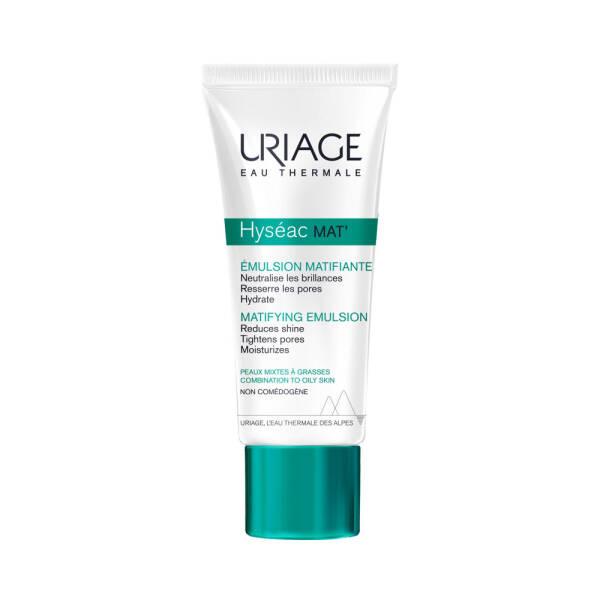 Uriage Hyseac Mat 40ml Mattifying Cream for Oily Skin - Makeup Base, Pore Minimization - Skin Care