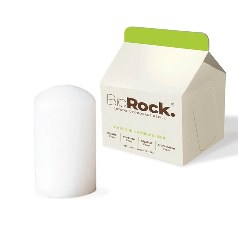 Biorock Crystal Deodorant Refill Stick for Natural Protection, 120g