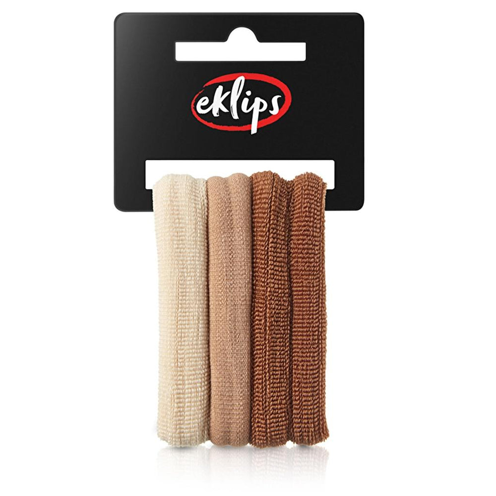 Eklips Large Towel Hair Ties Gentle Hold Assorted 4-Pack