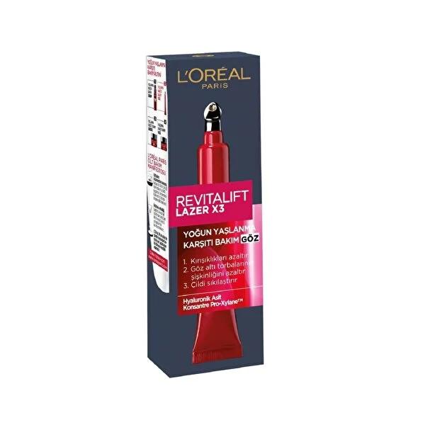 Loreal Paris Revitalift Laser X3: Anti-Aging Eye Cream - Reduce Wrinkles, Dark Circles & Puffiness with Hyaluronic Acid & Pro-Xylane - image 5