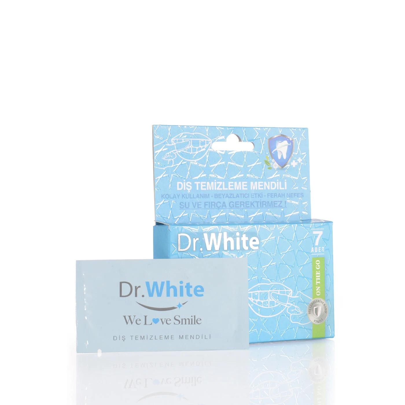 Dr. White Teeth Whitening Wipes for Bright Smiles 7-Pack
