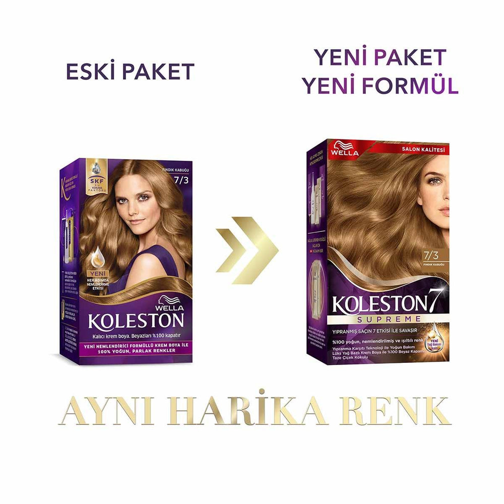 Wella Koleston Supreme 7/3 Hazelnut Hair Dye: 100% Gray Coverage, Rich Color & Conditioning, Permanent At-Home Hair Color Kit Wella Koleston Hazelnut Hair Dye: Gray Coverage & Rich Color hair dye, hair color, at home hair color, gray coverage hair dye, Wella Koleston, hazelnut hair dye, permanent hair color, hair color kit, hair coloring, hair dye with conditioner, hair coloring, hair dye, grey coverage, hair conditioning, hazelnut hair, 7/3 hair color, rich hair color, vibrant hair, easy hair dye, do it yo
