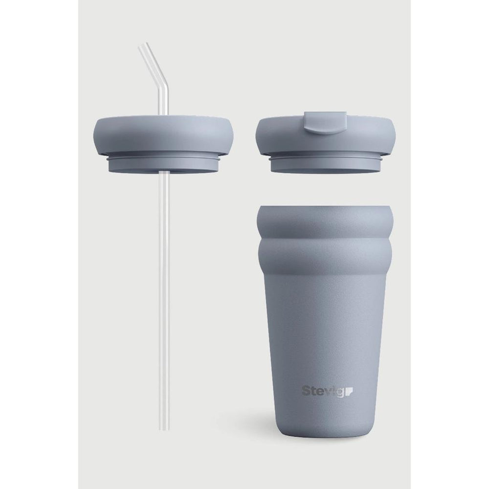 Stevig Bubble Stainless Steel Thermos in Zen Blue 600 ml