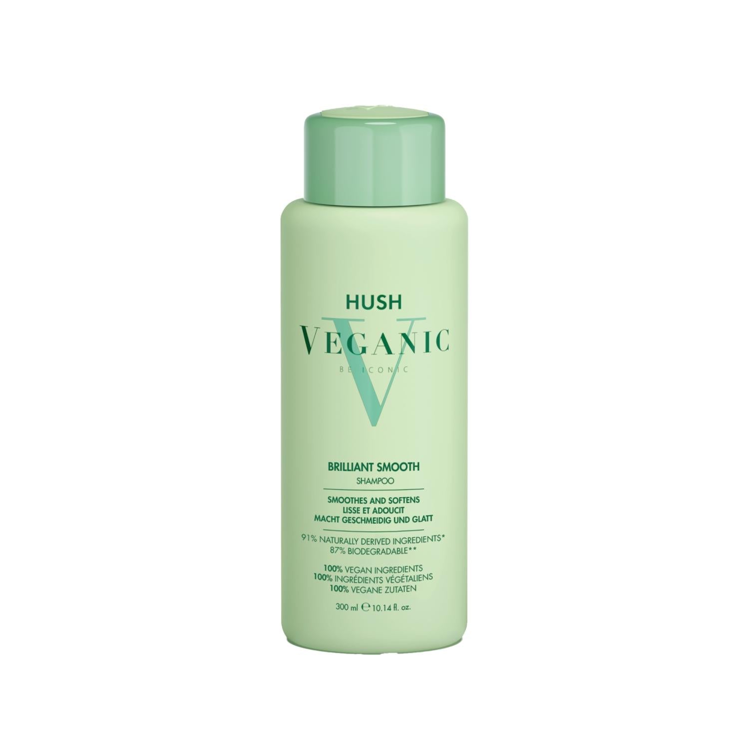 Hush Veganic Brilliant Smooth Shampoo for Frizzy Hair 300ml