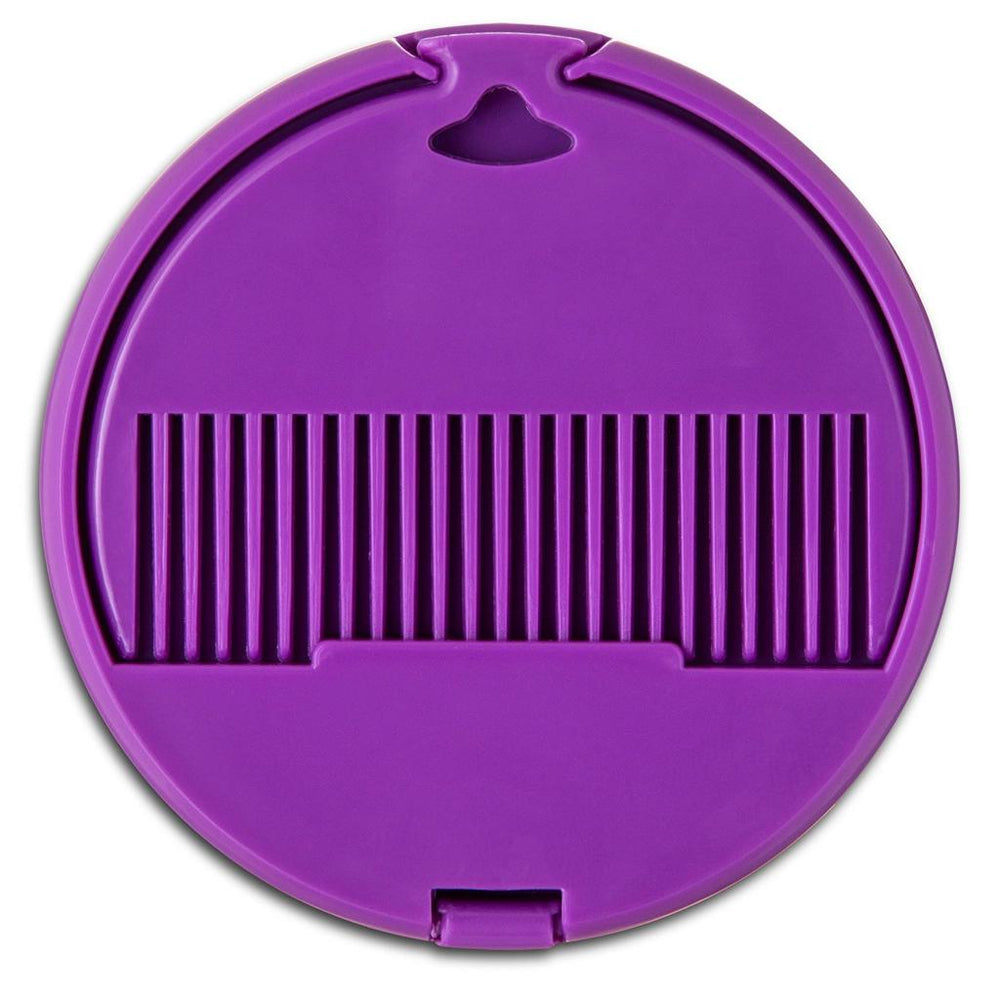 Eklips Purple Folding Pocket Mirror & Comb Set