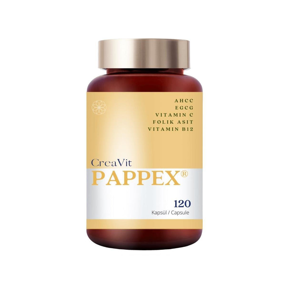 CreaVit Pappex 120 Capsules - AHCC and EGCG | Dietary Support - Vitamin & Supplement