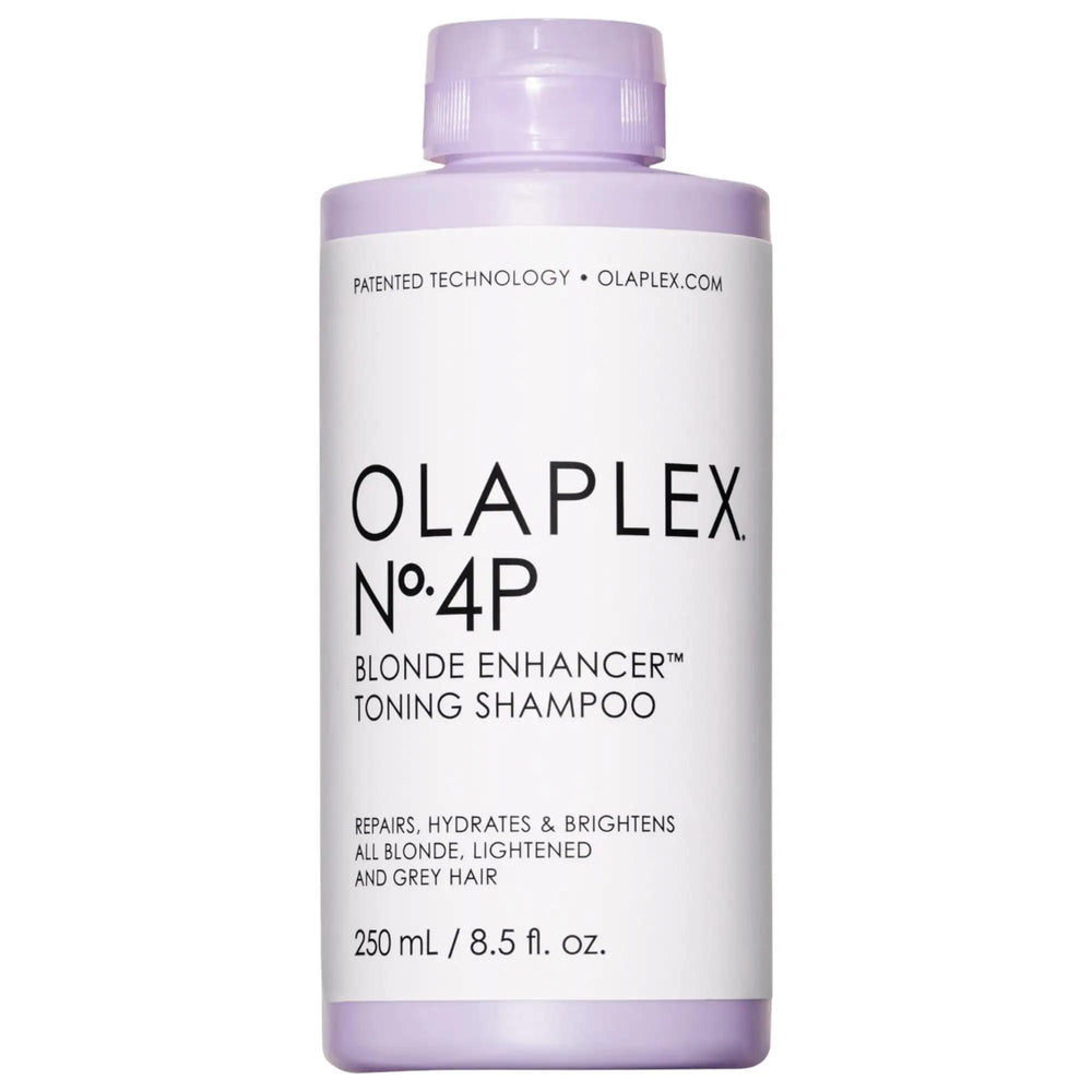 No.4P Blonde Hydrating & Brightening Purple Toning Shampoo by OLAPLEX - Sulfate-Free, Vegan, Color Safe OLAPLEX No.4P Purple Toning Shampoo - Sulfate-Free & Vegan purple toning shampoo, blonde hair care, sulfate-free shampoo, vegan hair care, cruelty-free shampoo, color safe shampoo, brassiness control, hair care, OLAPLEX, No.4P, hydrating shampoo, brightening shampoo