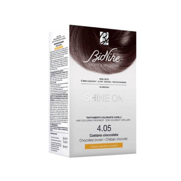 bionike shine on hair colouring kit chocolate brown, bionike hair dye kit packaging, bionike chocolate brown shade result BioNike Shine On Hair Colouring Kit - Chocolate Brown | No:4.05 BioNike Hair Colouring Kit - Chocolate Brown | No:4.05 bionike, hair-colouring-kit, chocolate-brown, shine-on, beauty, hair-care, home-dye, nutritional-conditioner, hair-color-change, ai-generated