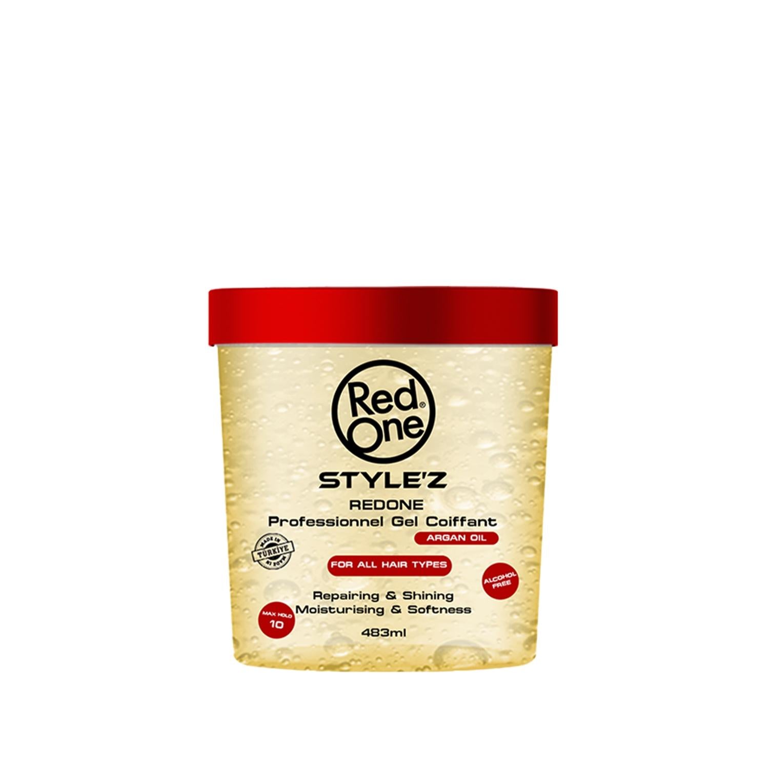 RedOne Stylez Argan Oil Hair Gel - Nourishing Styling for Healthier Hair, 16.34 fl oz RedOne Argan Oil Hair Gel - Nourishing & Styling Argan Oil Hair Gel, Hair Styling Products, Natural Hair Care, Hair Nourishment, Styling Gel, Hair Care, RedOne, Argan Oil Benefits, Hair Health, Hair Moisturizer, Styling Products, Hair Gel, Natural Ingredients