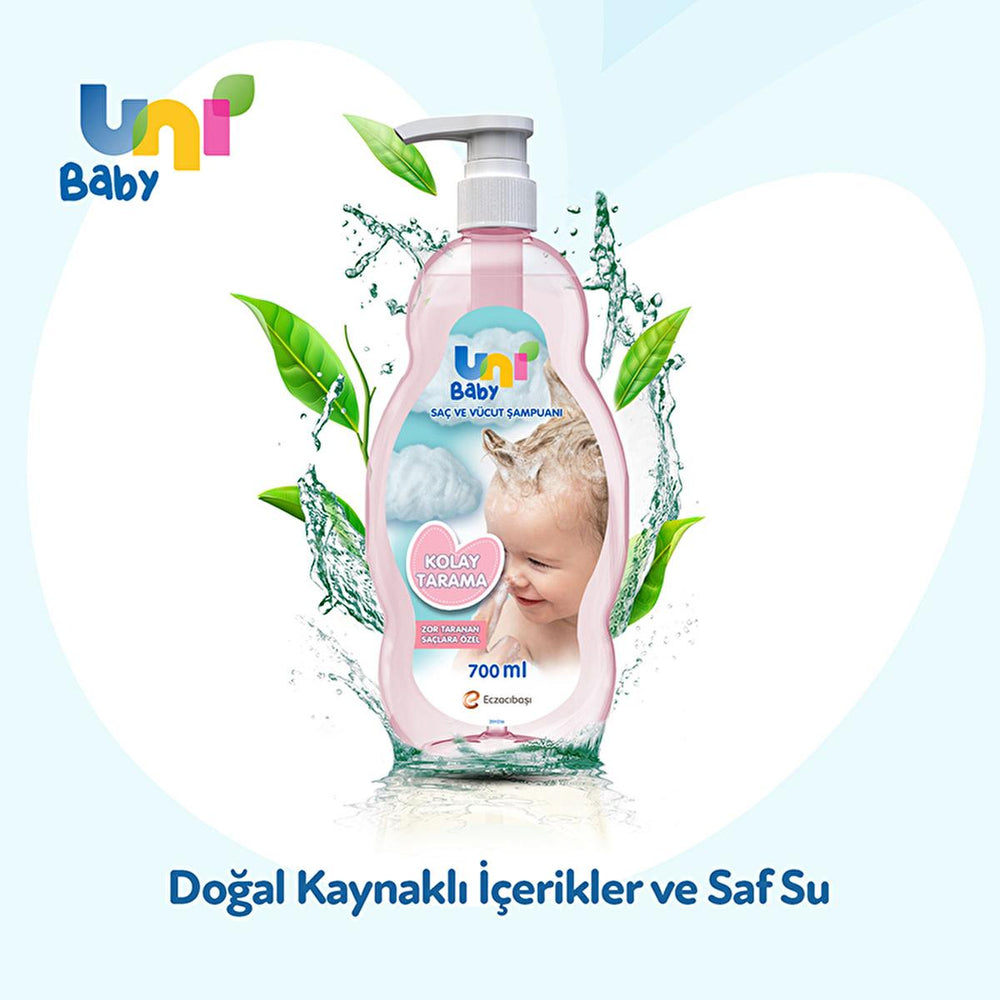 Uni Baby Kolay Tarama Saç ve Vücut Şampuanı - Gentle Detangling Baby Shampoo 700ml - view 8