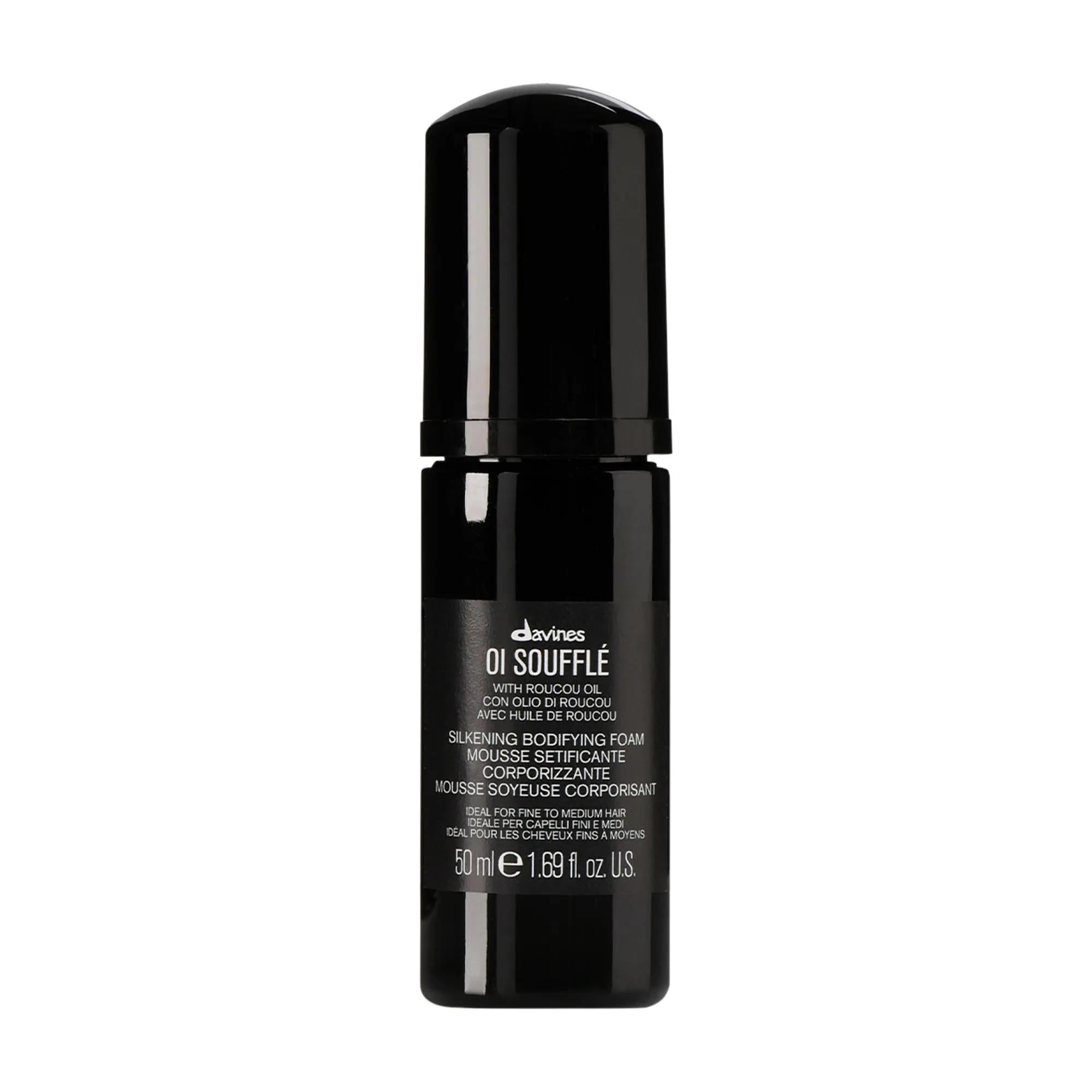 Davines OI Soufflé: Volumizing Hair Foam for Fine Hair - Lightweight Body, Heat Protection, and Enhanced Shine with Roucou Oil Davines OI Soufflé: Volumizing Hair Foam for Fine Hair hair volumizing foam, lightweight hair mousse, heat protection hair product, fine hair styling product, shine enhancing hair foam, OI soufflé, roucou oil hair treatment, mineral oil free hair products, volumizing mousse for fine hair, hair soufflé for volume, hair styling foam, volumizing foam, hair mousse, heat protection, fine