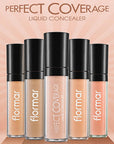 Flormar Perfect Coverage Liquid Concealer - Natural Finish, Lightweight, Skincare Benefits - view 3