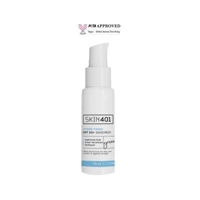 Skin401 SPF50+ Hydra-Fresh Sunscreen - Vegan, Cruelty-Free, Hydrating - 1.69 fl oz Skin401 SPF50+ Hydra-Fresh Sunscreen - Vegan & Cruelty-Free SPF50+ sunscreen, vegan sunscreen, cruelty-free skincare, hydrating sunscreen, green tea extract skincare, skin protection, vegan skincare, cruelty-free cosmetics, sun care, skincare essentials, outdoor protection, daily sunscreen, moisturizing sunscreen, eco-friendly skincare