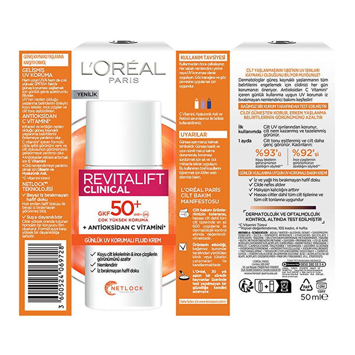 loreal paris revitalift spf 50 sunscreen, daily face sunscreen with vitamin c, moisturizing sunscreen for all skin types Loreal Paris Revitalift Clinical SPF 50+ Daily Face Sunscreen | 1.7 fl oz Loreal Paris Revitalift SPF 50+ | Daily Sunscreen loreal-paris, revitalift, spf-50, daily-sunscreen, anti-aging, moisturizing-sunscreen, skin-care, women-skin-care, water-resistant, ai-generated