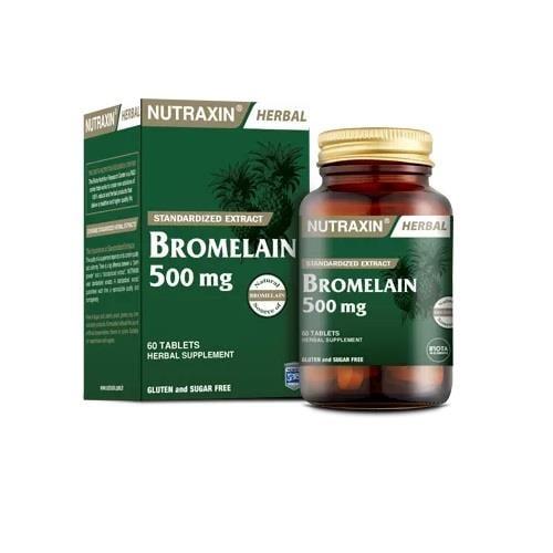 Nutraxin Bromelain 500 mg - Digestive Health Supplement | 60 Tablets - Vitamin & Supplement