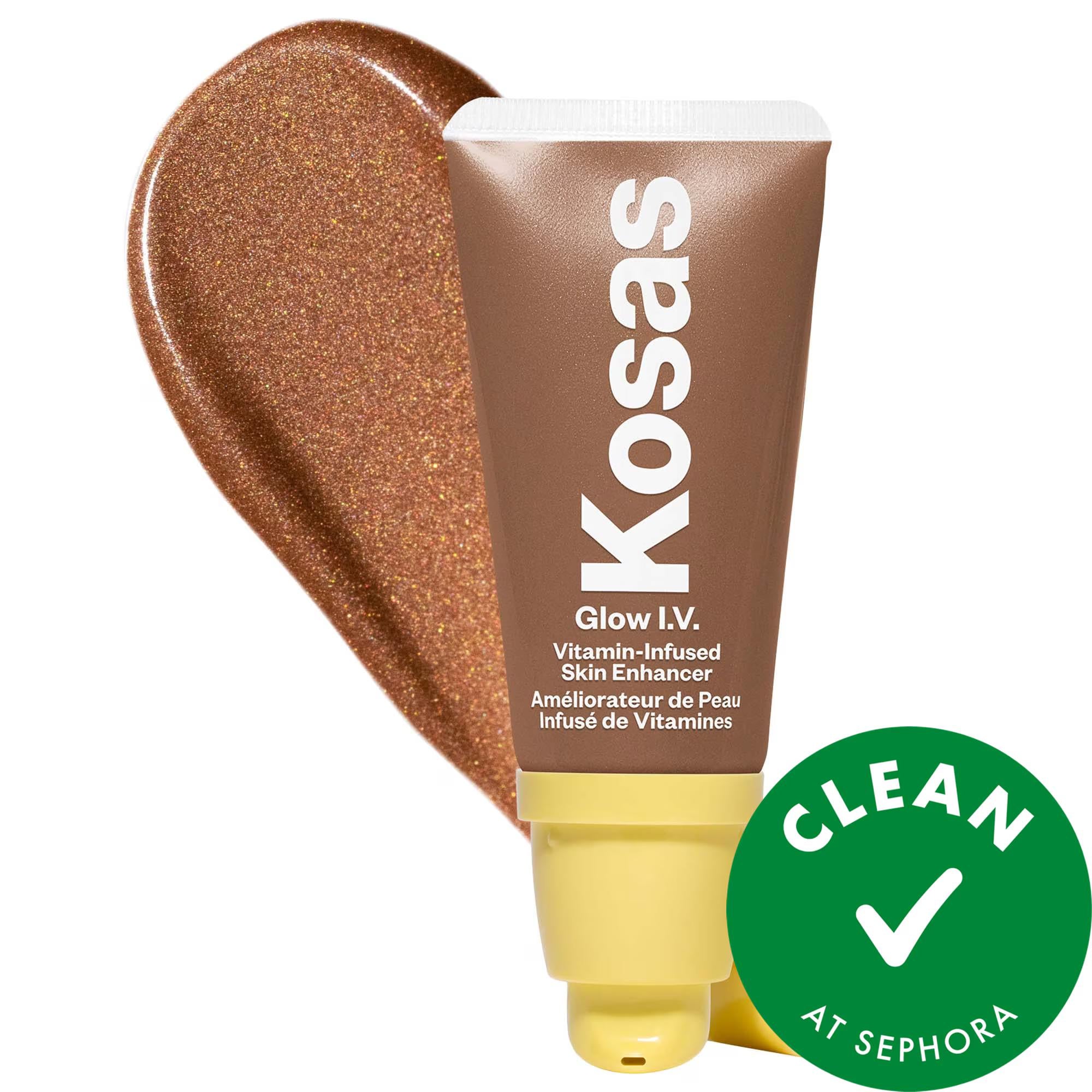 Glow I.V. Vitamin-Infused Skin Illuminating Enhancer - Radiant Glow, Hydration & Luminosity for Sensitive Skin Glow I.V. Vitamin-Infused Skin Enhancer for Radiant Glow Vitamin-Infused Skin Enhancer, Liquid Highlighter, Clean Beauty Products, Vegan Makeup, Hypoallergenic Skincare, Radiant Glow, Skin Luminosity, Hydration, Sensitive Skin Solutions, Natural Beauty Products, Makeup for Sensitive Skin, Glow Enhancing Products, Skincare Makeup, Non-Acnegenic Makeup, Cruelty-Free Beauty, Gluten-Free Cosmetics