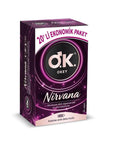 Okey Nirvana Ribbed & Dotted Condoms 20-Pack