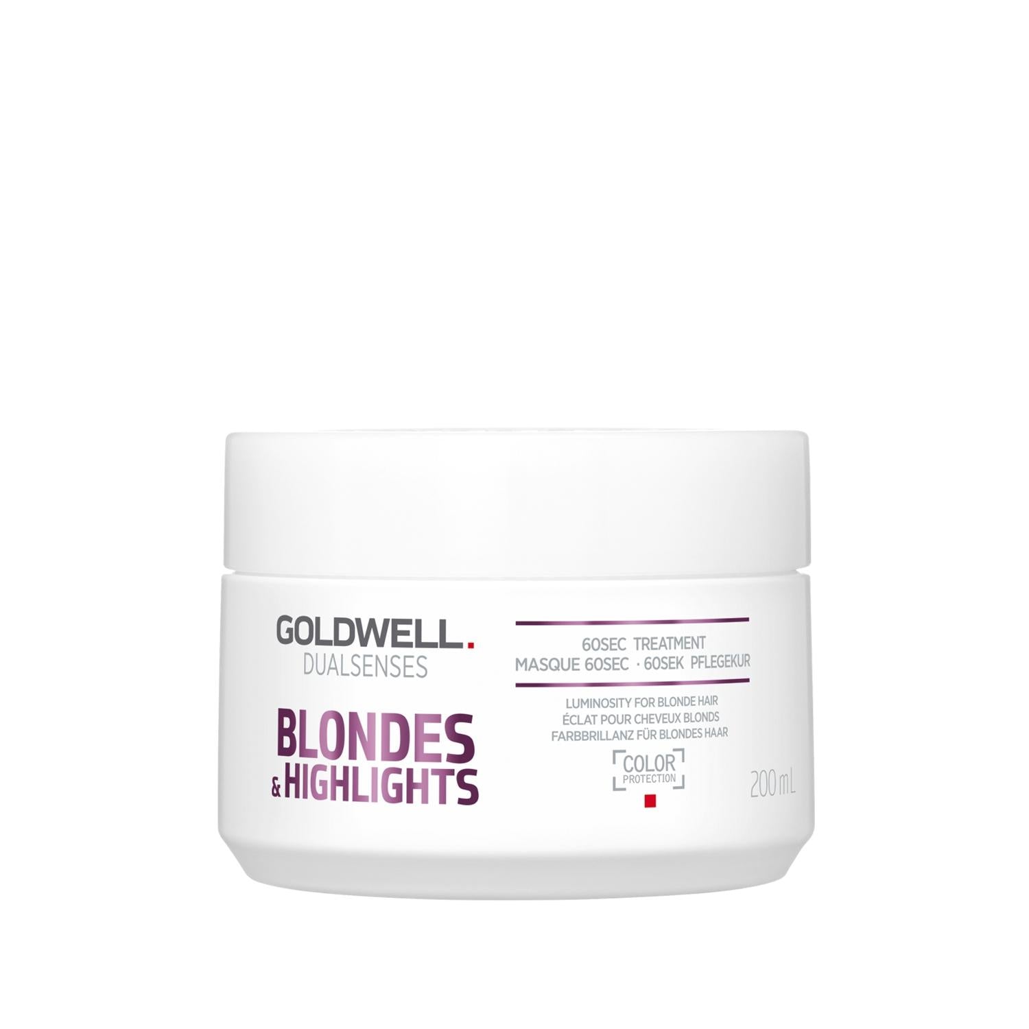 Goldwell Dualsenses Blondes & Highlights 60Sec Hair Mask - Nourishing Treatment for Blonde & Highlighted Hair Goldwell Dualsenses 60Sec Hair Mask for Blonde & Highlighted Hair hair mask, blonde hair care, highlighted hair treatment, Goldwell Dualsenses, quick hair mask, nourishing hair treatment, color-treated hair care, professional hair care, intensive hair nourishment, salon-quality hair care, hair rescue, dry hair solution, damaged hair repair