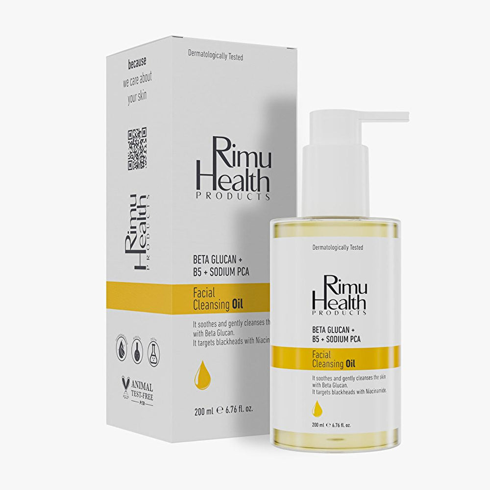 Rimu Health Facial Cleansing Oil: Blackhead & Acne Treatment, Soothing Beta Glucan Formula, Deep Pore Cleansing for All Skin Types Rimu Health Facial Cleansing Oil: Blackhead & Acne Treatment facial cleansing oil, blackhead removal, acne treatment, skin soothing, gentle cleanser, deep pore cleansing, sensitive skin cleanser, all skin types cleanser, beta glucan skincare, niacinamide face wash, face wash, face cleanser, skin care, beta glucan, allantoin, aloe vera water, niacinamide, deep cleansing, all skin