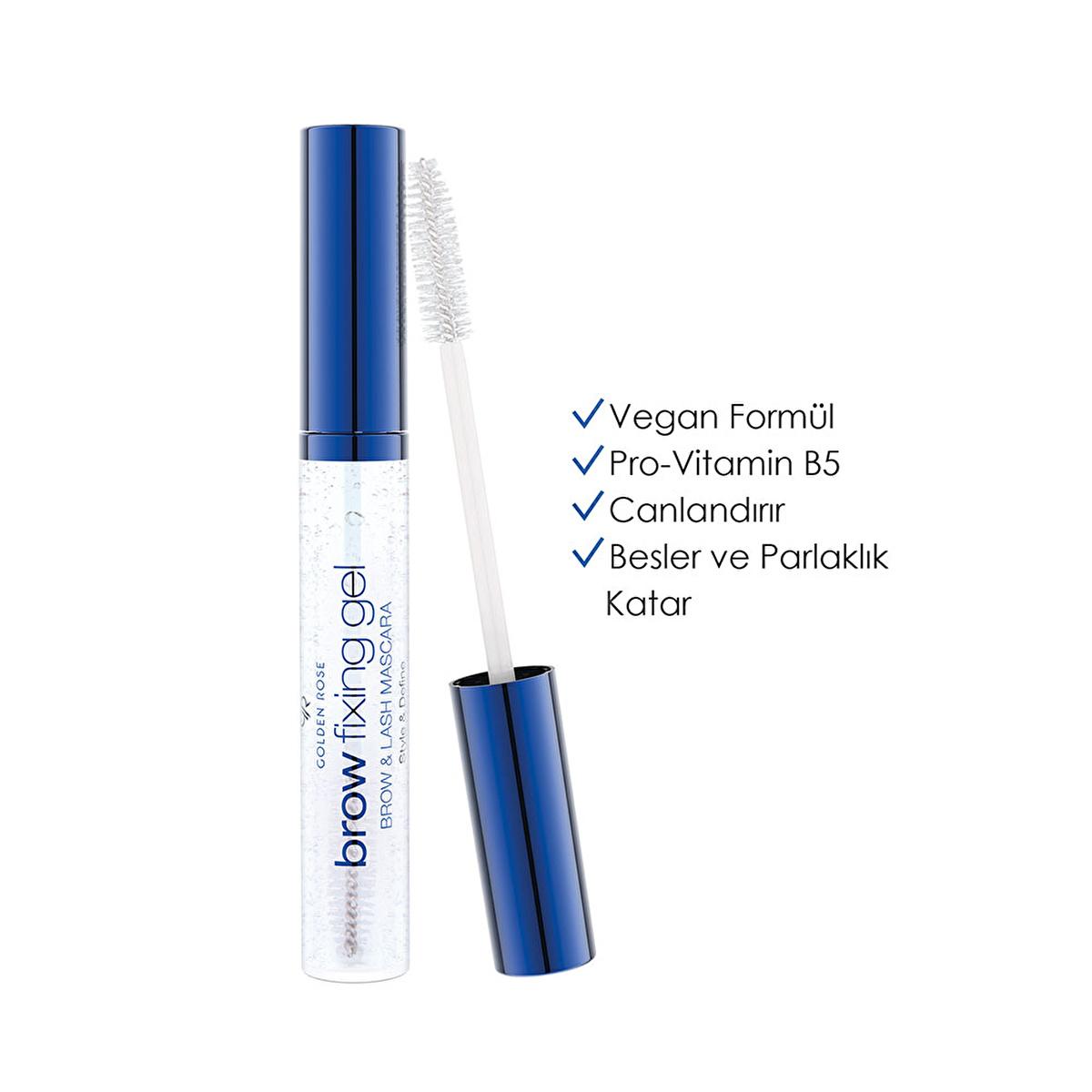 Golden Rose Brow Fixing Gel & Lash Mascara: Vegan Biotin Formula for Natural Definition, Lifting & Nourishment Golden Rose Brow & Lash Mascara: Vegan, Biotin, Natural Definition brow fixing gel, lash mascara, vegan brow mascara, brow and lash gel, biotin brow gel, brow gel, lash gel, vegan mascara, biotin mascara, brow shaping, lash defining, natural brows, defined brows, lifted lashes, healthy brows, healthy lashes, makeup, beauty, cosmetics, vegan beauty, cruelty-free, pro-vitamin B5, amino acids, eye mak