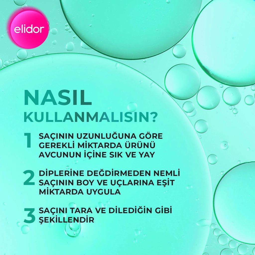 Elidor Belirgin Bukleler Şekillendirici Hair Treatment Cream Dalgal...
