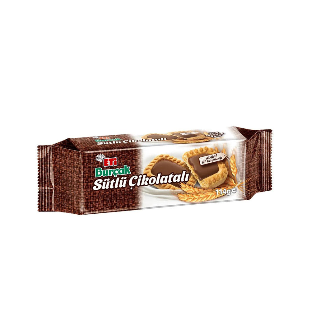 Eti Burcak Milk Chocolate Covered Biscuits 114g