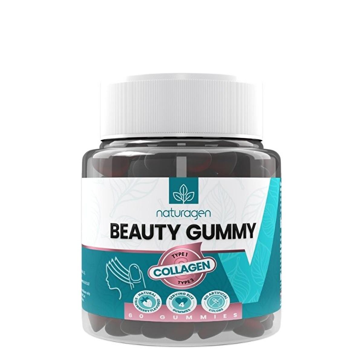 Naturagen Beauty Gummy Collagen Supplements for Adults - 60 Count Chewable Gummies for Skin and Joint Health Naturagen Beauty Gummy - Collagen Supplements for Adults collagen gummies, beauty supplements, dietary supplement gummies, chewable collagen supplements, adult health gummies, skin health supplements, joint health support, beauty and health products, Naturagen products