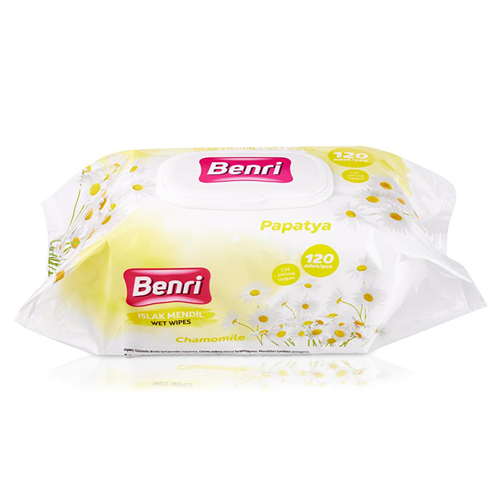 Benri Gentle Baby Wipes with Aloe Vera - 120 Count, Soft & Safe for Sensitive Skin - Baby Care
