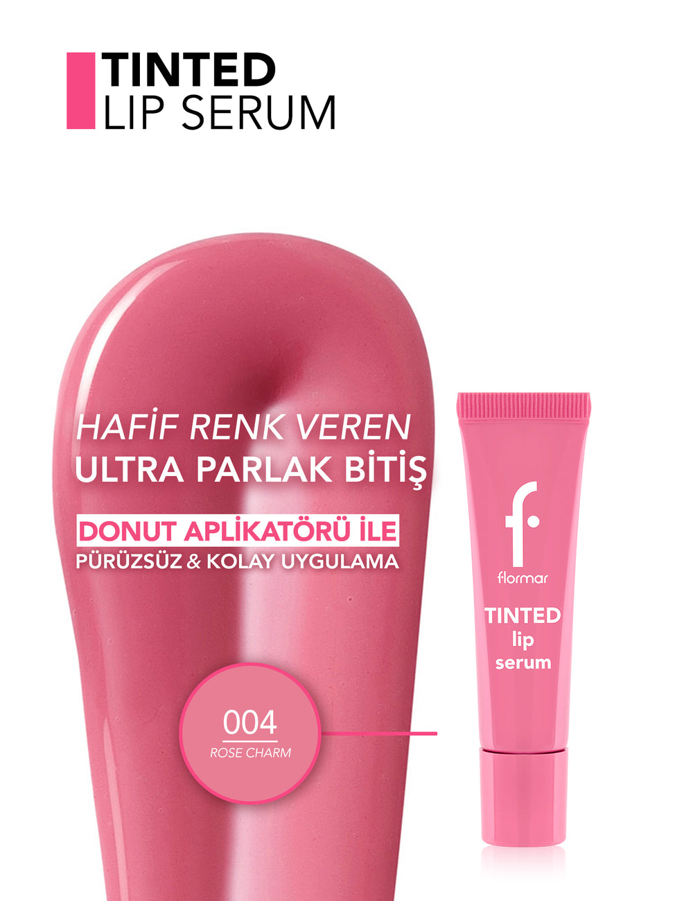 Flormar Tinted Lip Serum Hydrating Tinted Lip Serum, 10 ml