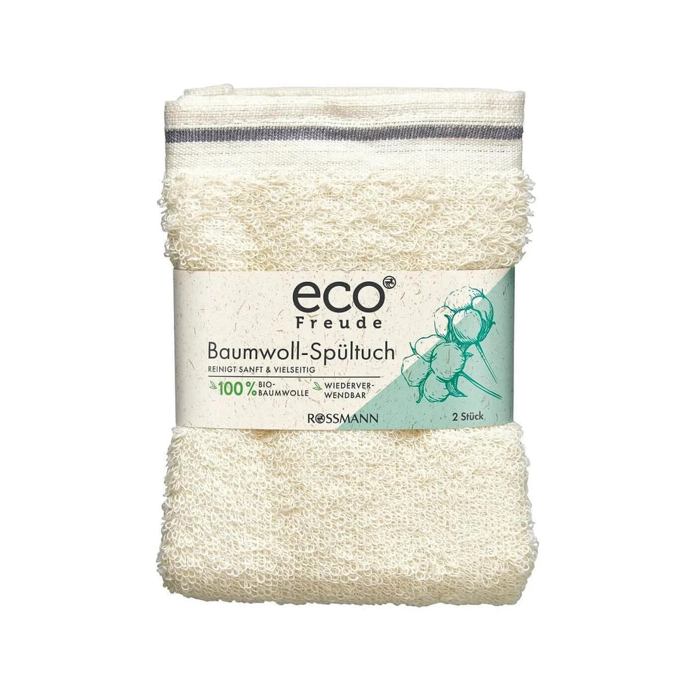 Eco Freude Organic Cotton Kitchen Cloths Soft & Absorbent 2-Pack