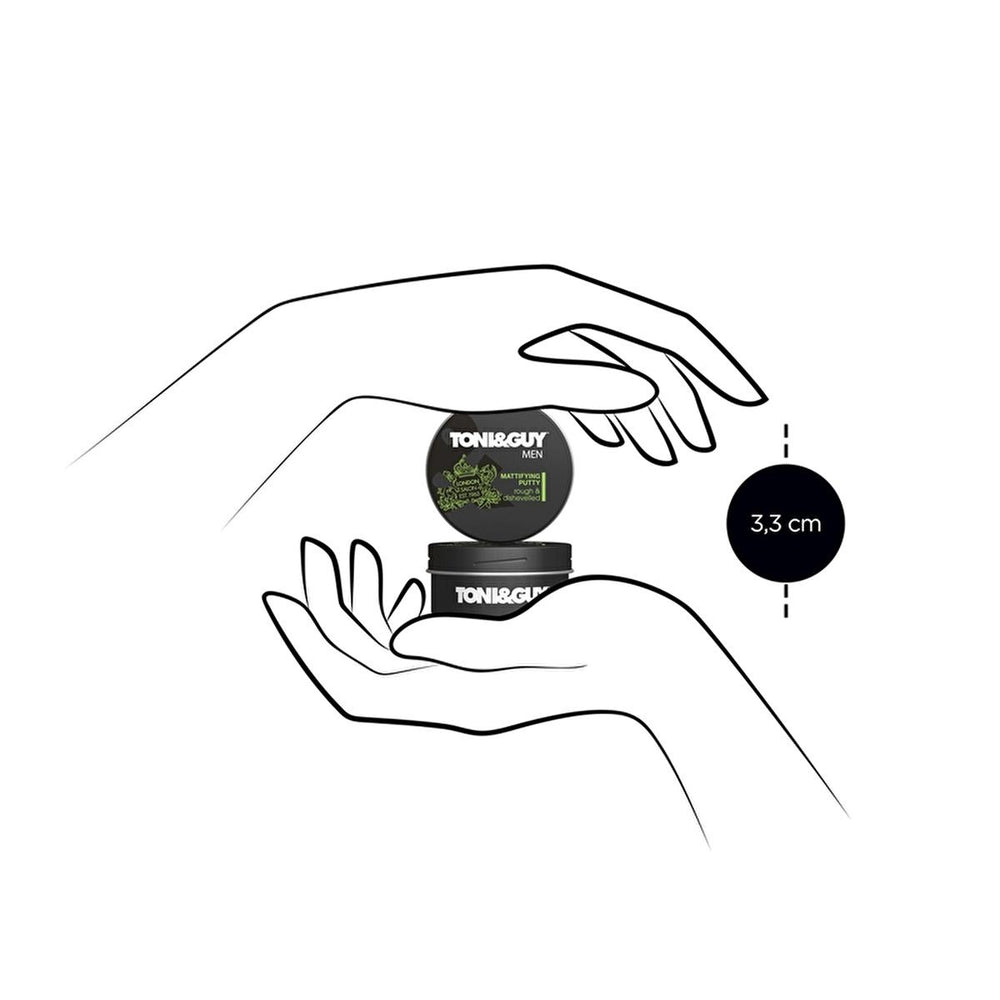 Toni&Guy Matte Finish Hair Styling Cream Wax - 75ml, Strong Hold, Natural Look - Hair Styling