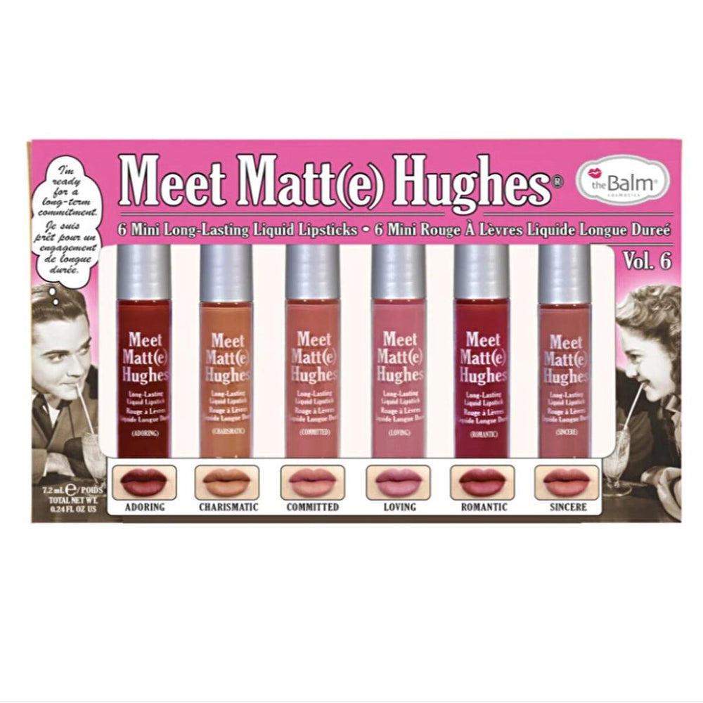 theBalm Meet Matte Hughes Long-Lasting Liquid Lipstick Set 6 Units