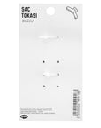 Eklips Pastel Frosted Ribbon Hair Clips 3-Pack for Styling