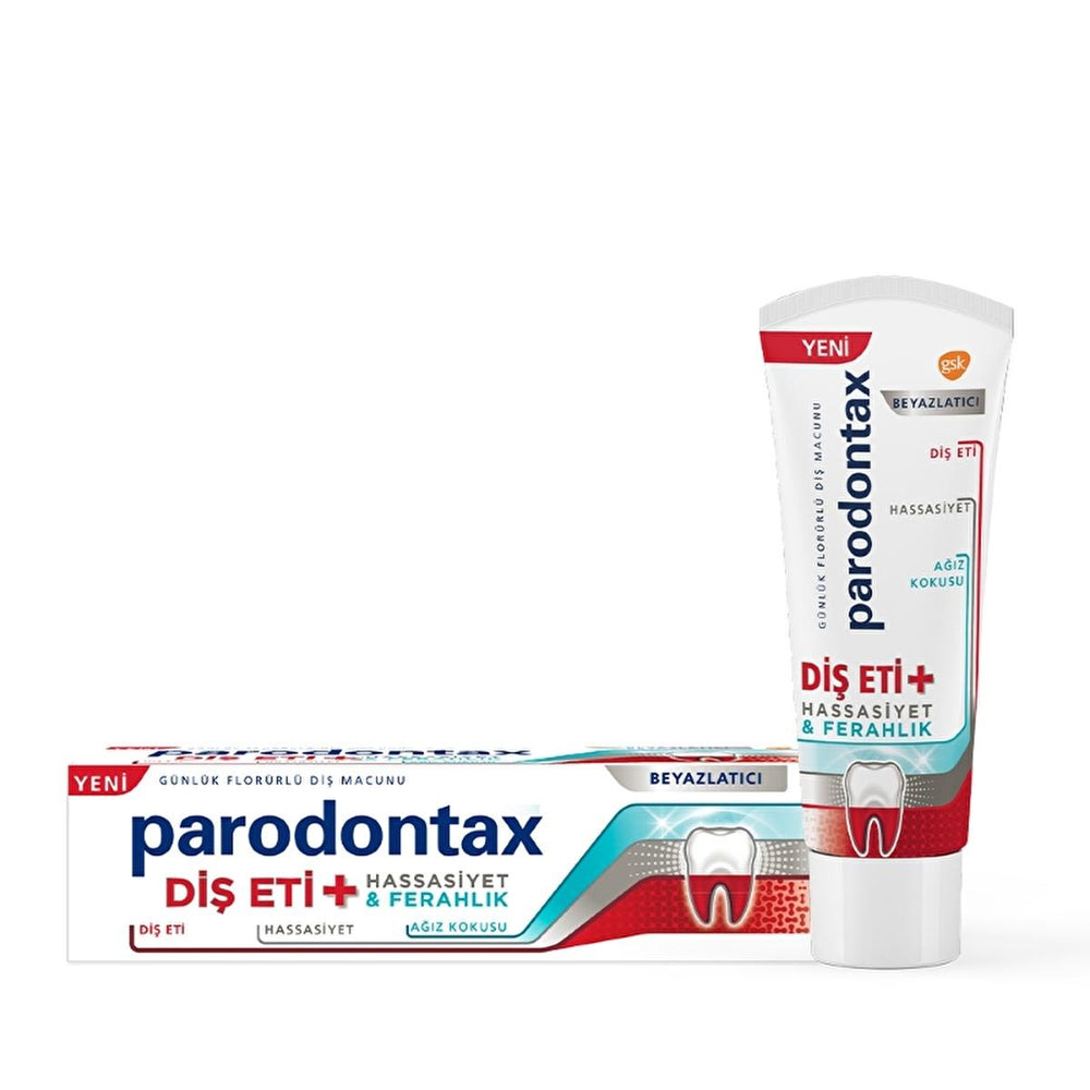 Parodontax Whitening Toothpaste for Sensitive Teeth and Gums - Anti-Plaque, Fluoride, 2.54 fl oz - view 2