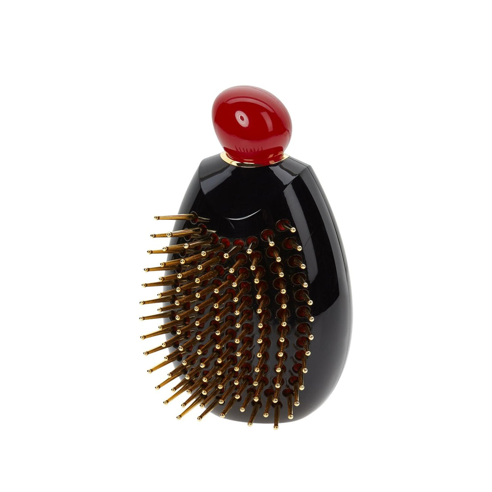 Janeke Gem Hair Brush in Black for Smooth Styling 1 Unit