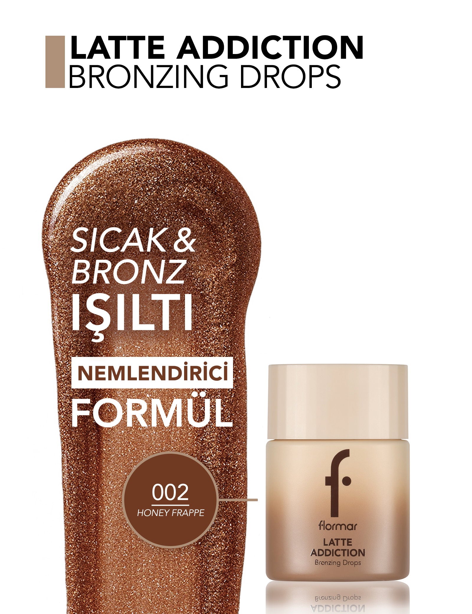 Flormar Latte Face &amp; Body Bronzer for Natural Glow