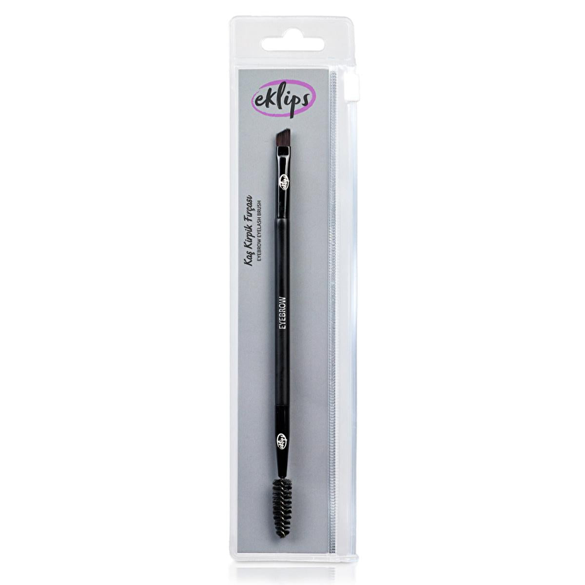 Eklips Dual-Ended Eyelash and Eyebrow Brush - Precise Makeup Tool for Grooming and Shaping Eklips Dual-Ended Eyelash & Eyebrow Brush - Precise Grooming eyebrow brush, eyelash brush, dual-ended brush, makeup tool, grooming tool, beauty essentials, cosmetic brush, precision grooming, beauty routine, makeup accessories