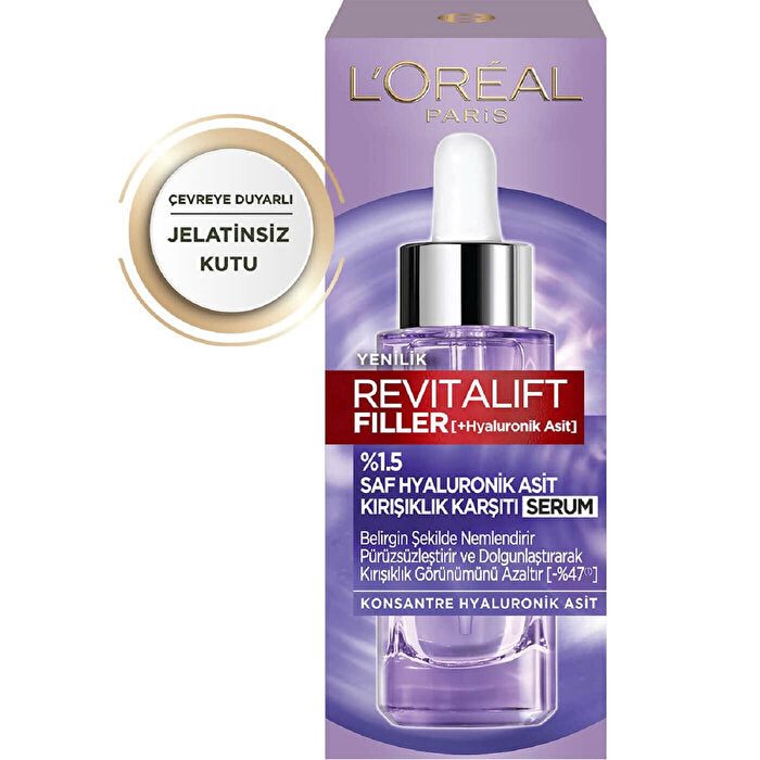 L'Oreal Paris Revitalift Filler Hyaluronic Acid Serum 1.5% - 30ml | Anti-Aging - view 3