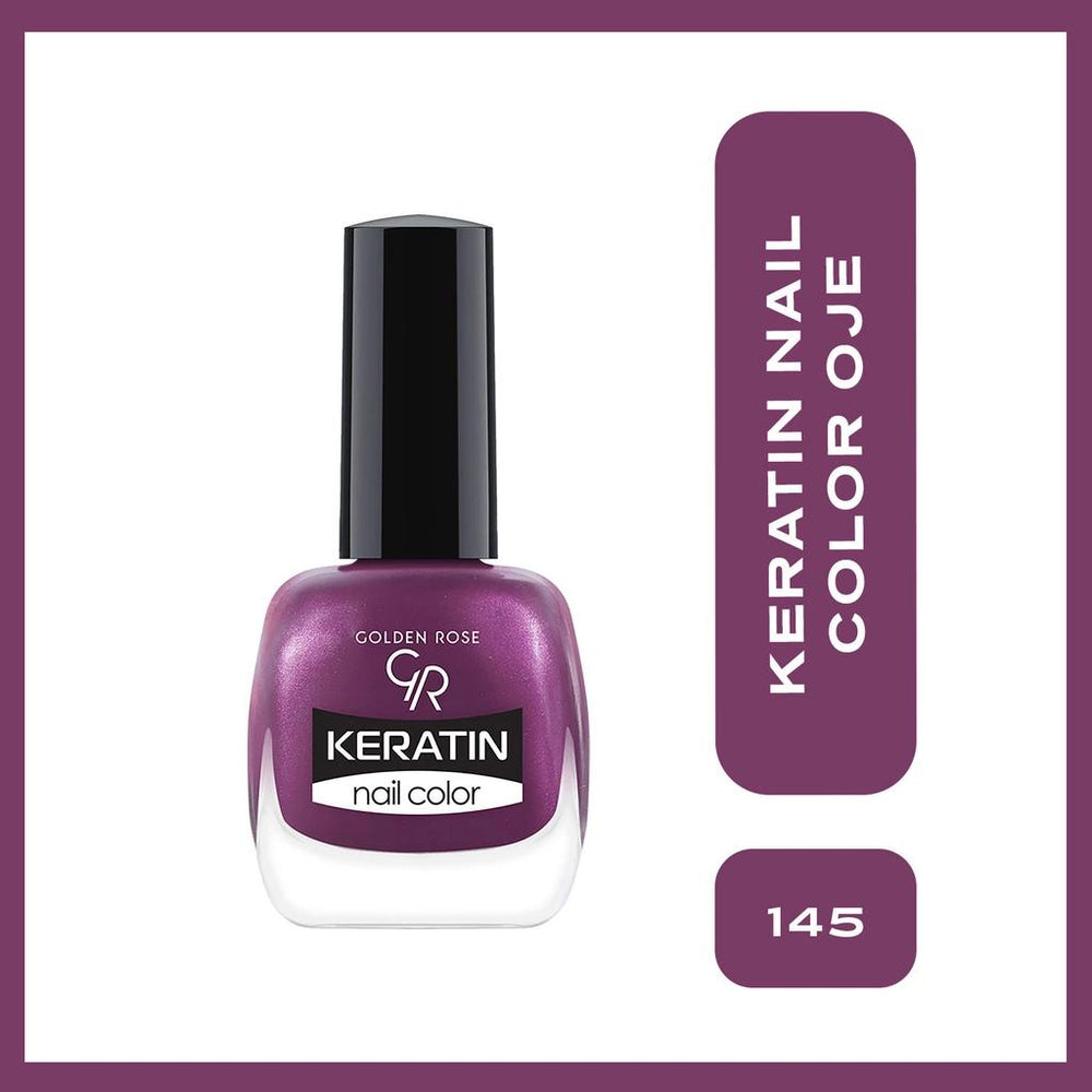 Golden Rose Keratin Nail Color No: 145 - Strengthening Polish