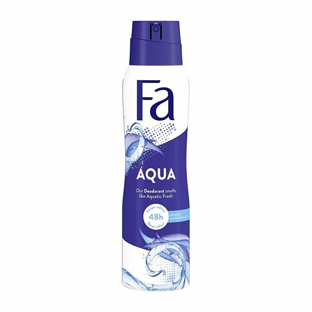 Fa Aqua Women's Deodorant Spray - Long-Lasting Freshness & Anti-White Stain Formula Fa Aqua Deodorant Spray for Women - Long Lasting Freshness Women's deodorant spray, Long-lasting deodorant, Anti-white stain deodorant, Personal hygiene products, Women's grooming, Fragrance, Deo spray, Confidence booster, Freshness, Clothing protection