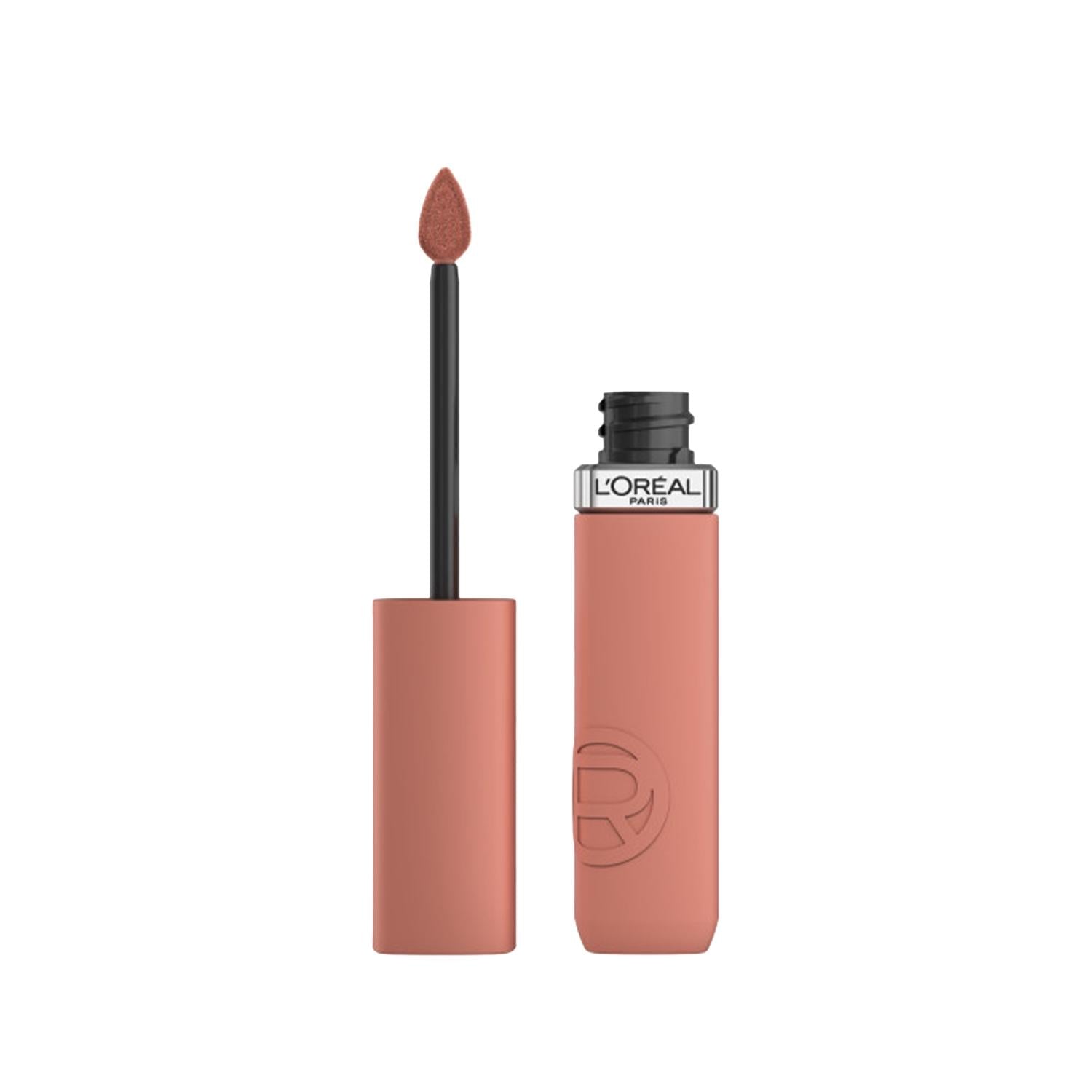 Loreal Paris Infaillible Matte Resistance Lipstick - Long-Lasting Matte Finish, 601 Worth It Shade Loreal Paris Infaillible Matte Lipstick - Long Lasting Matte lipstick, Loreal Paris Infaillible, Long-lasting lip color, Affordable lipstick, Lip makeup, Matte finish lipstick, Long-lasting makeup, Cosmetics, Beauty products, Makeup essentials, Lip color, Fashion makeup, Trendy lipstick