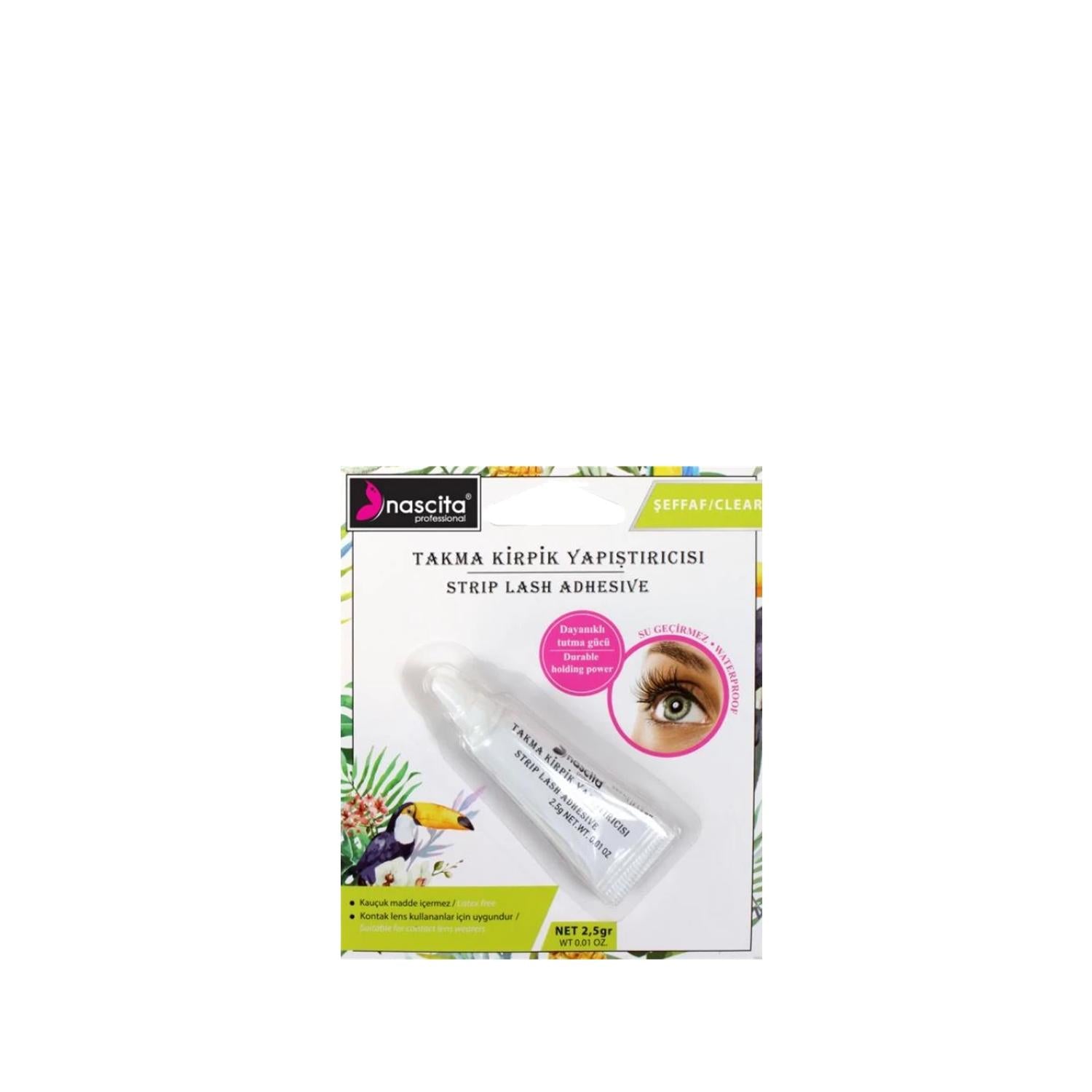 Nascita False Eyelash Adhesive - Transparent Eyelash Glue 2.5g for Secure Application Nascita False Eyelash Adhesive - Transparent Glue 2.5g false eyelash adhesive, transparent eyelash glue, eyelash glue 2.5g, Nascita eyelash adhesive, cosmetic adhesive, beauty products, makeup essentials, lash care, beauty tools, false eyelashes, eyelash application, cosmetic products