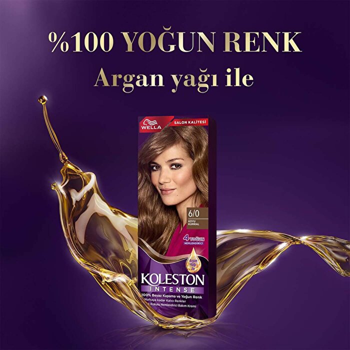 Wella Koleston Intense Hair Color 6/0 Dark Blonde - 100% Gray Coverage | Permanent Color - view 3
