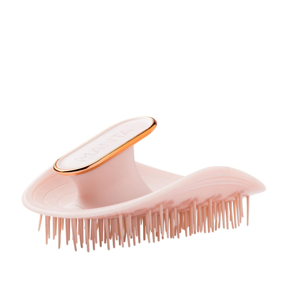 Manta Original Hairbrush for Fragile Hair Pink Rose Gold