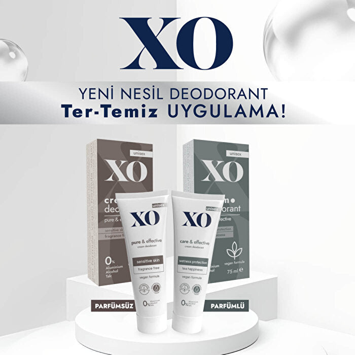 XO Unscented Unisex Cream Deodorant 75ml - Natural Formula